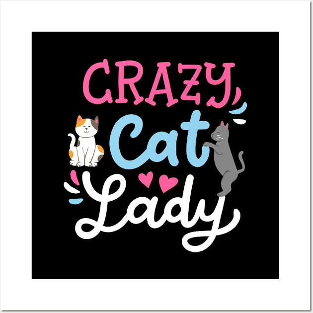 Cat Lady Cat Owner Wall Art by KAWAIITEE